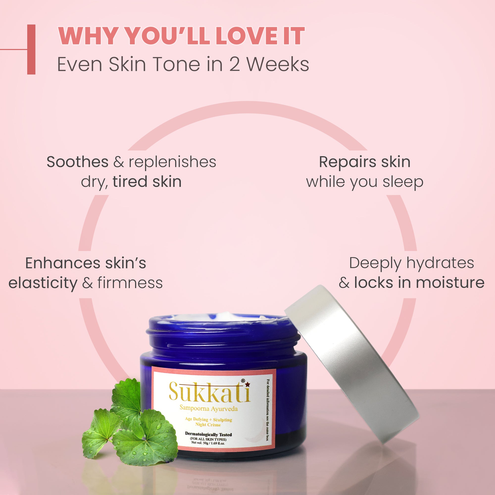 Buy Brightening Night Cream Online | Sukkati