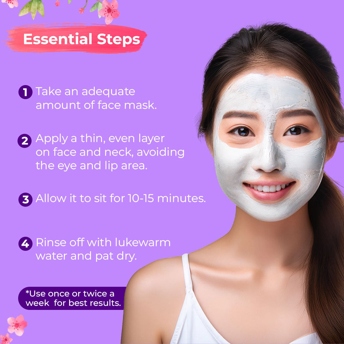 Sukkati Korean Glow Vit C Face Sculpting Mask Enriched with Vitamin C, Geranium Oil and Lactic Acid | Rice Water with Lactic Acid, 50g