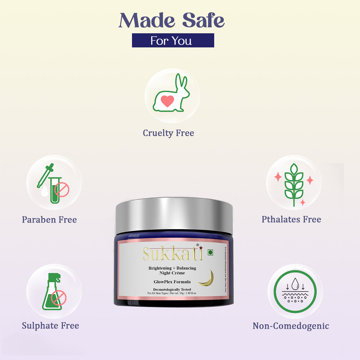 Buy Brightening Night Cream Online | Sukkati